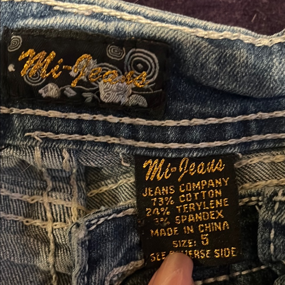 Blue Skinny Jeans with Vintage Fading